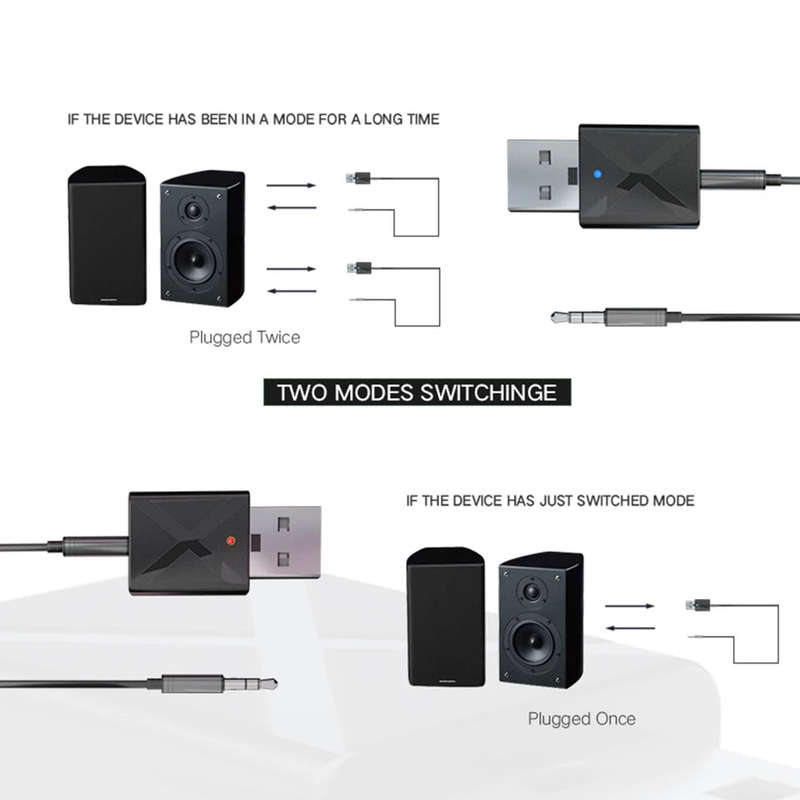 Bluetooth 5.0 Audio Receiver Transmitter Mini Stereo Bluetooth AUX RCA USB 3.5mm Jack For TV PC C...