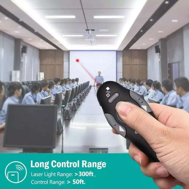 Wireless Presenter with Laser Pointer - Black