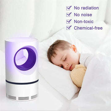 PHOTOCATALYTIC MOSQUITO KILLER LAMP ZAPPER USB LED LIGHT UV INSECT TRAP