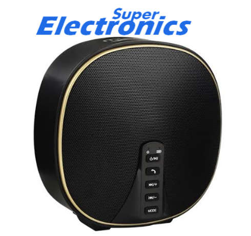 Musky DY-52 Portable Wireless Bluetooth Speaker FM Radio Hands - black&gold