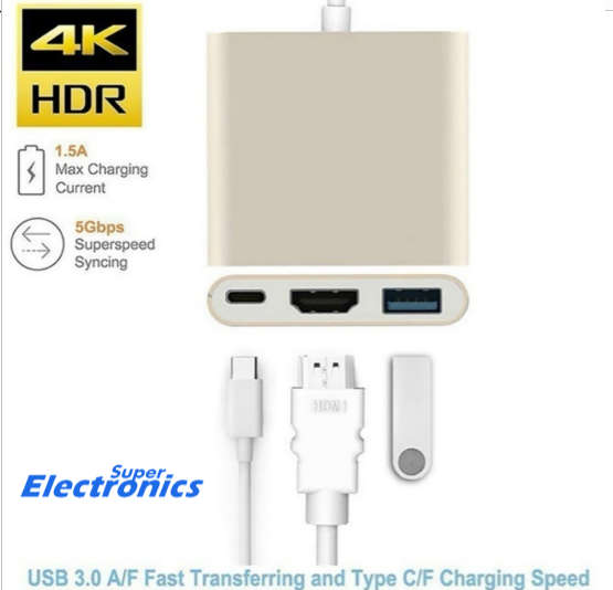 USB 3.1 USB-C Type-C to HDMI Digital USB OTG Adapter