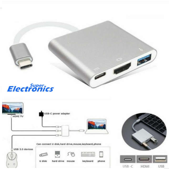 USB 3.1 USB-C Type-C to HDMI Digital USB OTG Adapter