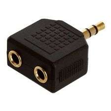 3.5MM to 3.5mm RCA Audio Splitter Aux Splitter Converter Cable Adapter Jack for Headphone