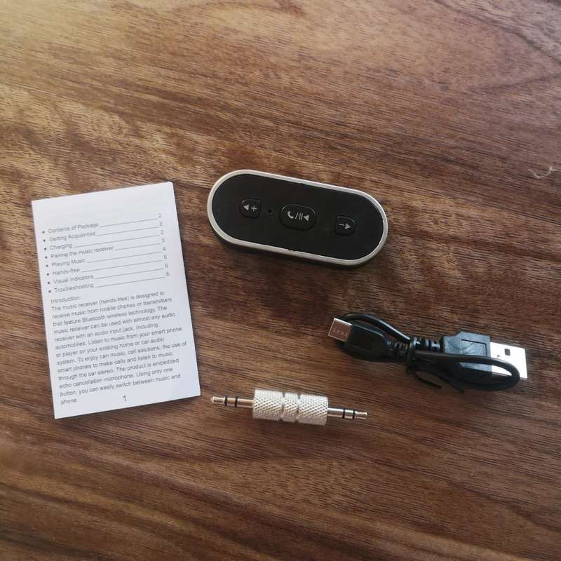 L5 Wireless Bluetooth Stereo Adapter Audio Receiver 3.5-mm