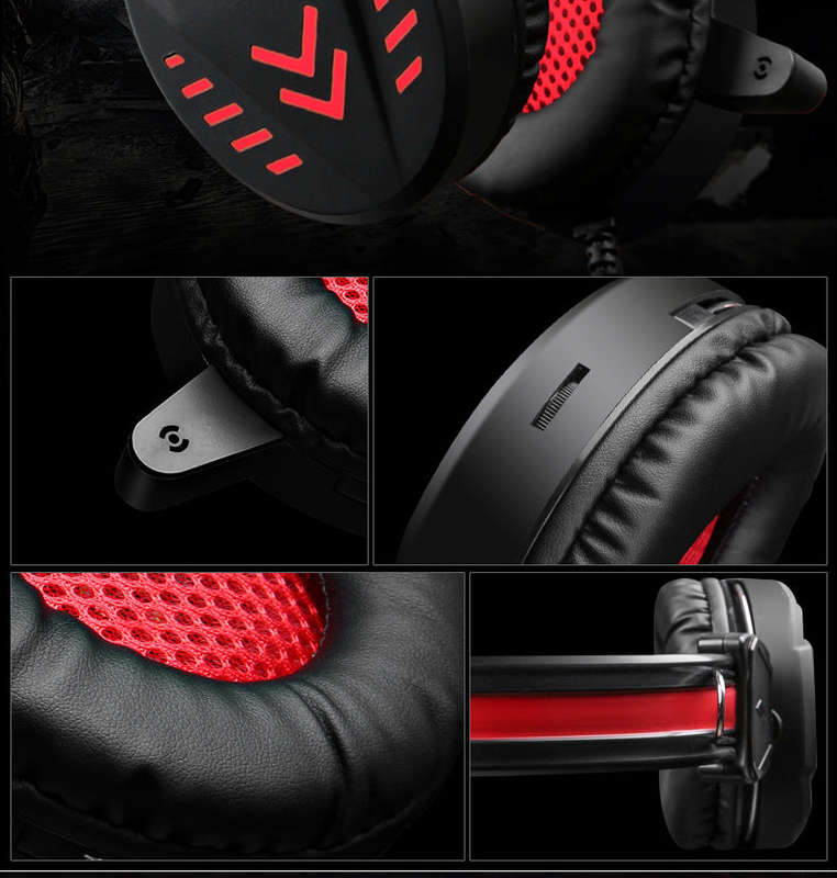 A1 Game Headsets 3.5Mm Wired Headphones Noise Cancel Earphone With Mic Colorful Led Light Volume ...