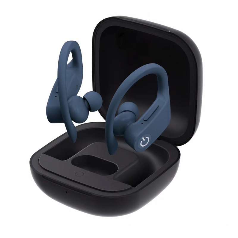 BH215 Wireless Earphone pop-up Bluetooth 5.0 Sports Ear Hook Earbuds TWS Waterproof Wirele... - Blue