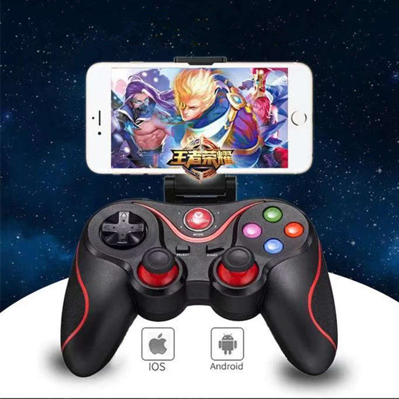 V8 Gamepad Wireless Bluetooth Game Controller Joystick Hand Travel For IOS Android PC PS3
