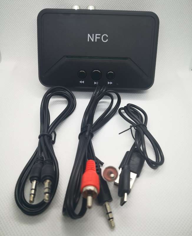 NFC 5.0 Bluetooth Receiver Smart A2DP RCA AUX 3.5MM Jack Wireless Adapter Support USB Play For CA...