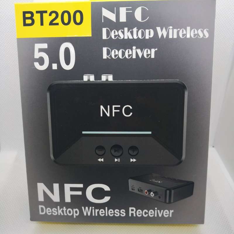 NFC 5.0 Bluetooth Receiver Smart A2DP RCA AUX 3.5MM Jack Wireless Adapter Support USB Play For CA...