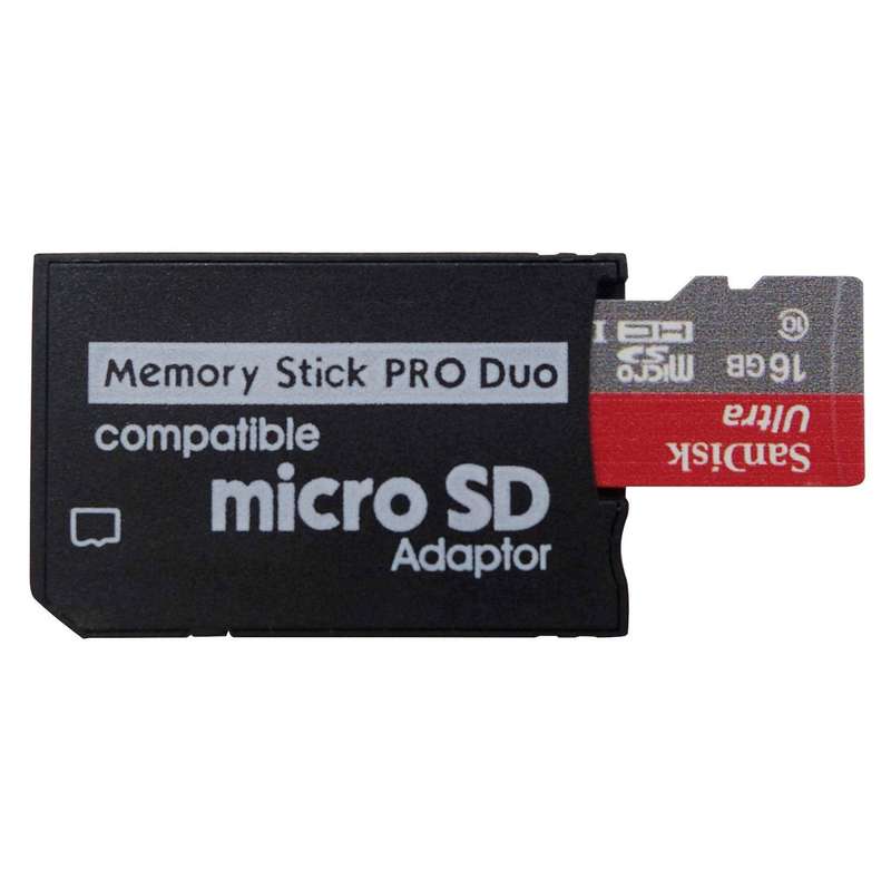Micro SD to MS Memory Stick Pro Duo Reader for PSP Adapter Converter