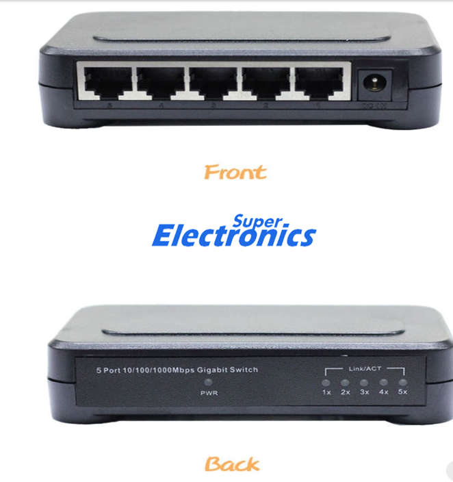 Networking Ethernet switches  5 Port   10/100mbps