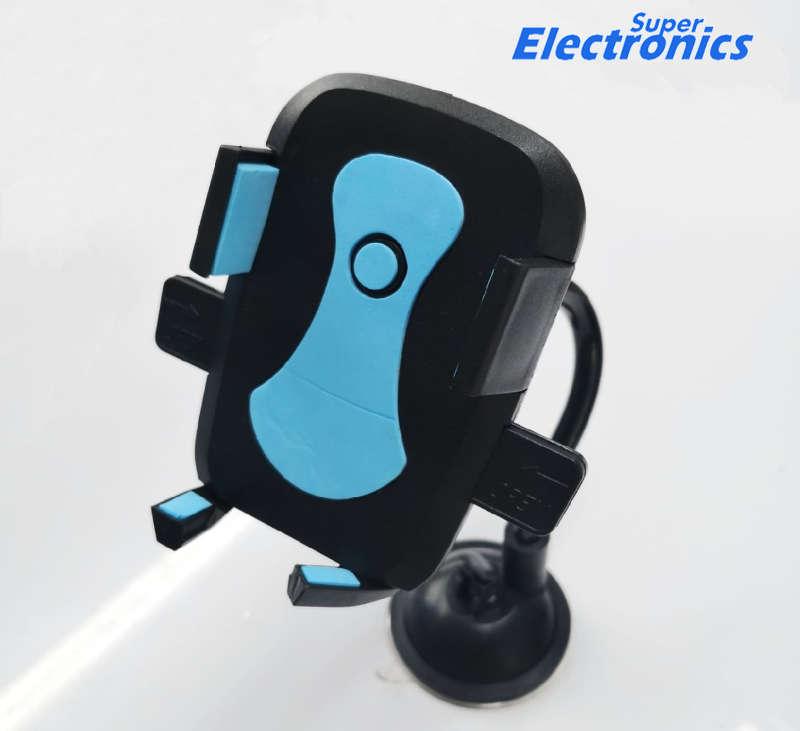Universal Car Suction Cup Mobile Phone Mount Holder - Blue
