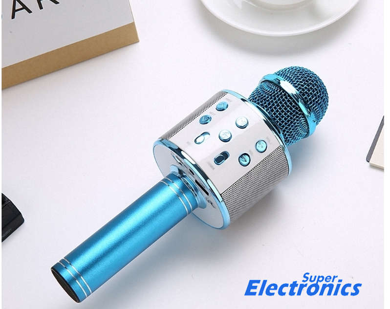Professional Bluetooth Wireless Microphone Speaker - Blue