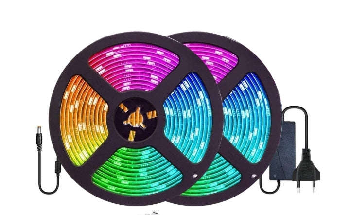 10m Bluetooth LED Strip Lights RGB 5050 SMD Flexible Ribbon 24 Key Remote Control TV Tape Lamp Wa...