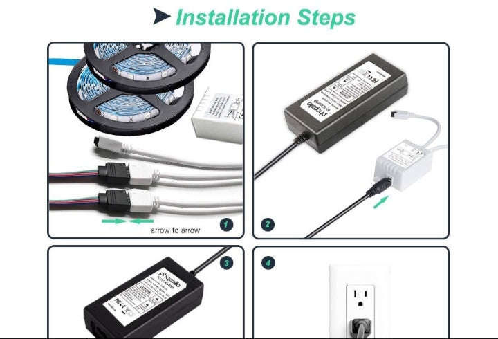 10m Bluetooth LED Strip Lights RGB 5050 SMD Flexible Ribbon 24 Key Remote Control TV Tape Lamp Wa...