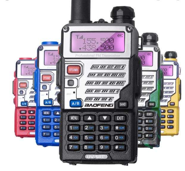 UV-5RE Walkie Talkie Dual Band UV5RE CB Radio 128CH Black