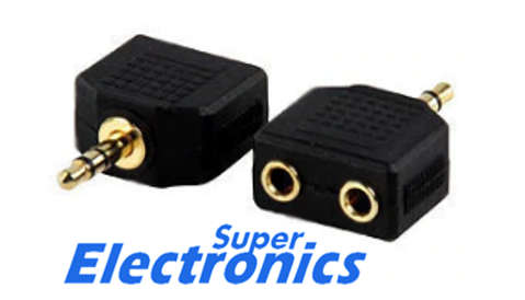 3.5MM to 3.5mm RCA Audio Splitter Aux Splitter Converter Cable Adapter Jack for Headphone