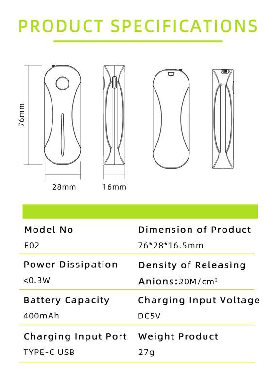 Anion Personal Air Purifier