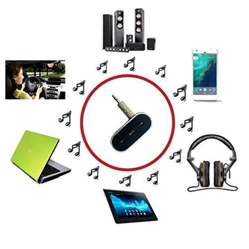 L5 Wireless Bluetooth Stereo Adapter Audio Receiver 3.5-mm