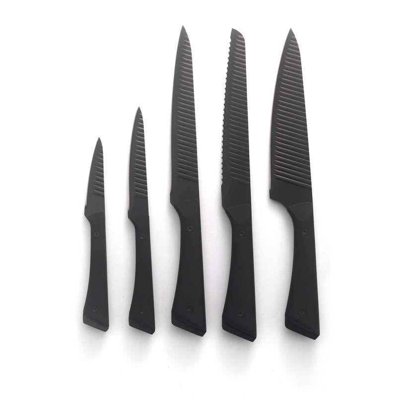 HomeMax Samurai Rippled Knife Set  5pcs