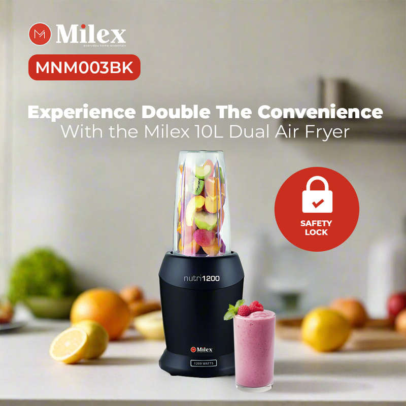 Milex Nutri 1200 Blender - Black