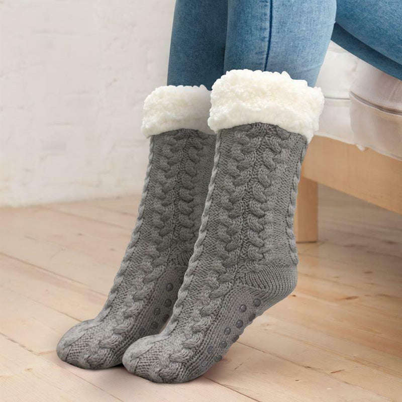Comfort Pedic Comfy Warm Winter Socks - Wine Red
