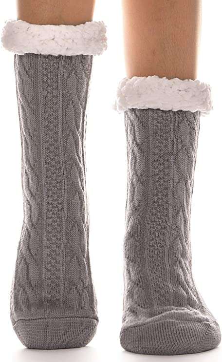 Comfort Pedic Comfy Warm Winter Socks - Wine Red