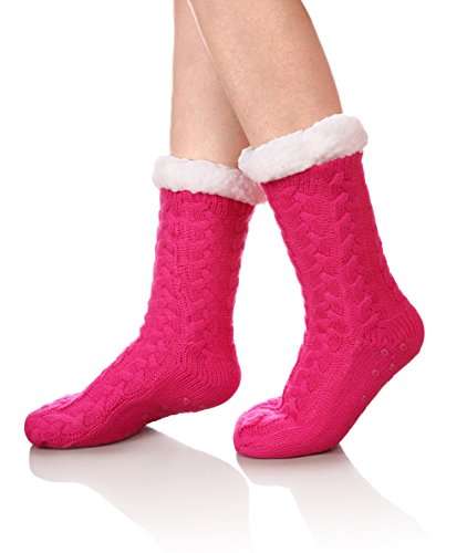 Comfort Pedic Comfy Warm Winter Socks - Wine Red