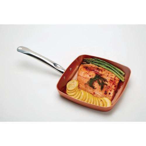 Copper Chef - 24cm Square Pan- Without lid - Non Stick Coating