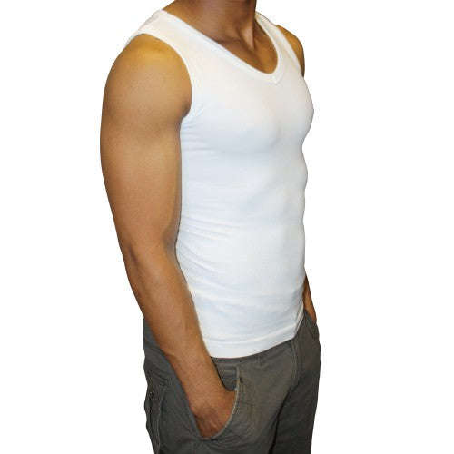 Tone Wear Men's Slimming Undershirts - Vests and T-Shirts - VEST - XXXL