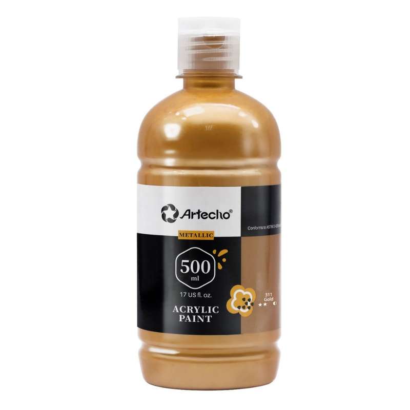 Artecho Acrylic Paint Gold - 500ml