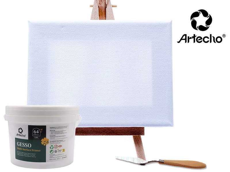 Artecho Gesso Multi-Surface Primer for Acrylic & Oil Painting - 1.89 litre