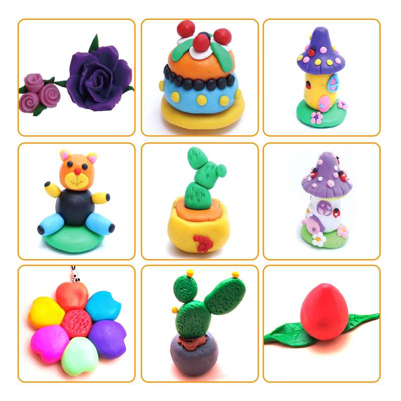 Artecho Polymer Modelling Clay and Craft Accessories Kit - 82 Colours