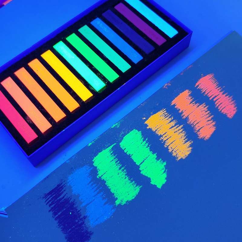 Artecho Soft Pastel Neon Fluorescent 12 colours Professional Range