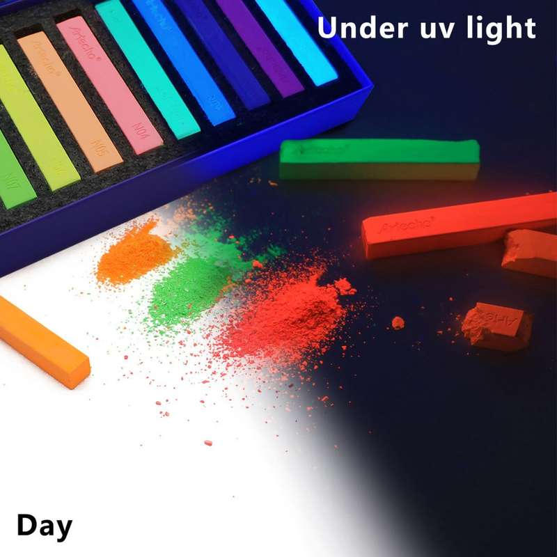 Artecho Soft Pastel Neon Fluorescent 12 colours Professional Range