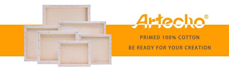 Artecho Stretched Canvas 6 Set Value Pack White - 30cm x 40cm