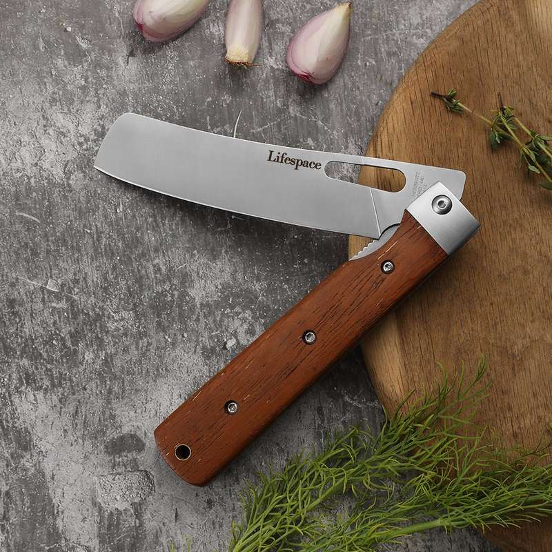 Lifespace 440A Stainless Steel Folding Japanese Chef Knife - Fantastic outdoor knife