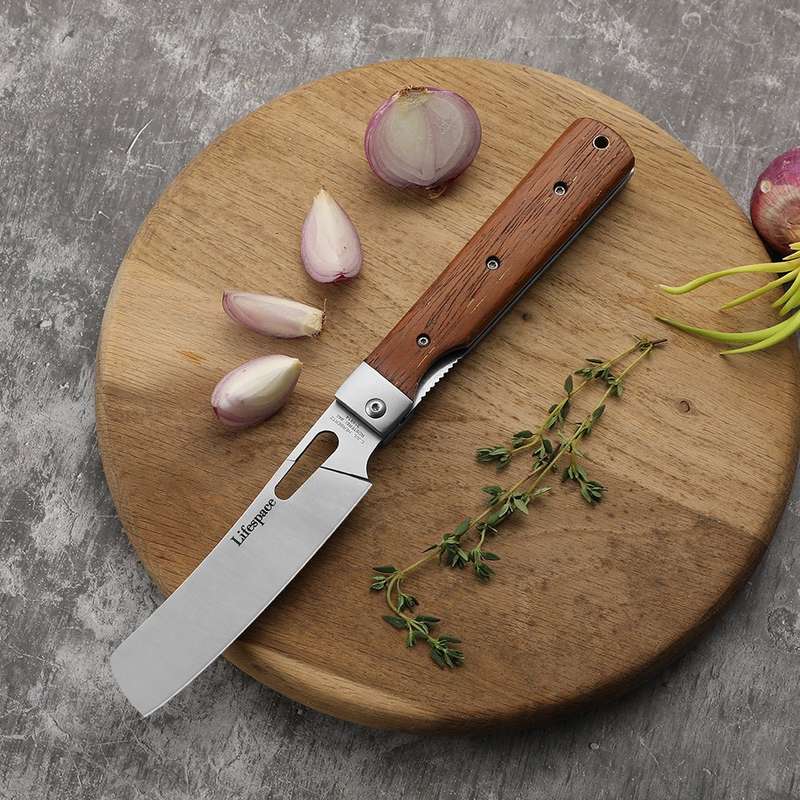 Lifespace 440A Stainless Steel Folding Japanese Chef Knife - Fantastic outdoor knife