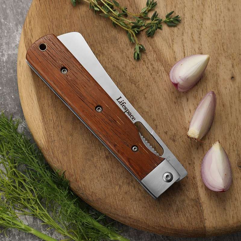 Lifespace 440A Stainless Steel Folding Japanese Chef Knife - Fantastic outdoor knife