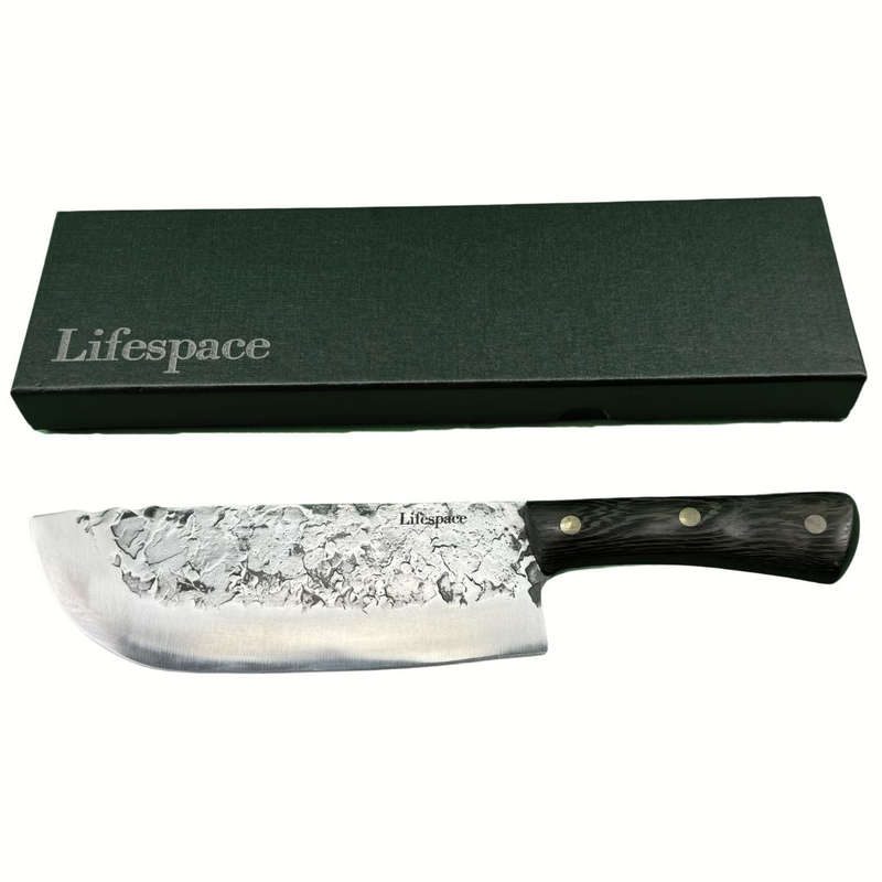 Lifespace 7,5" Hammer Forged Chef Cleaver