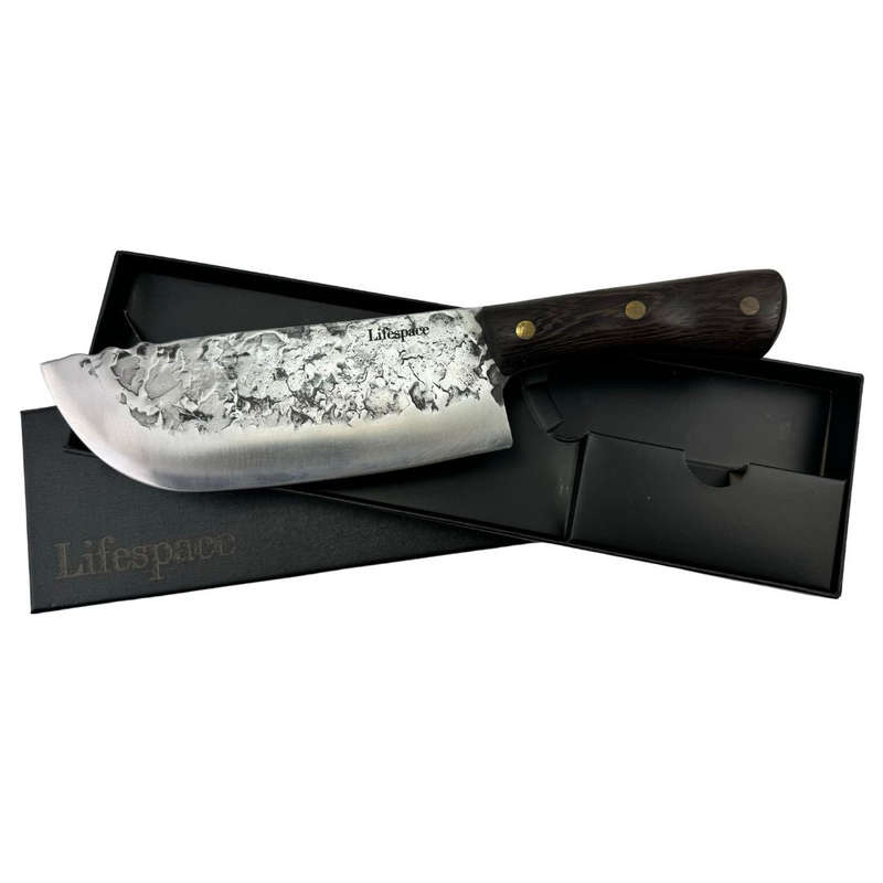 Lifespace 7,5" Hammer Forged Chef Cleaver