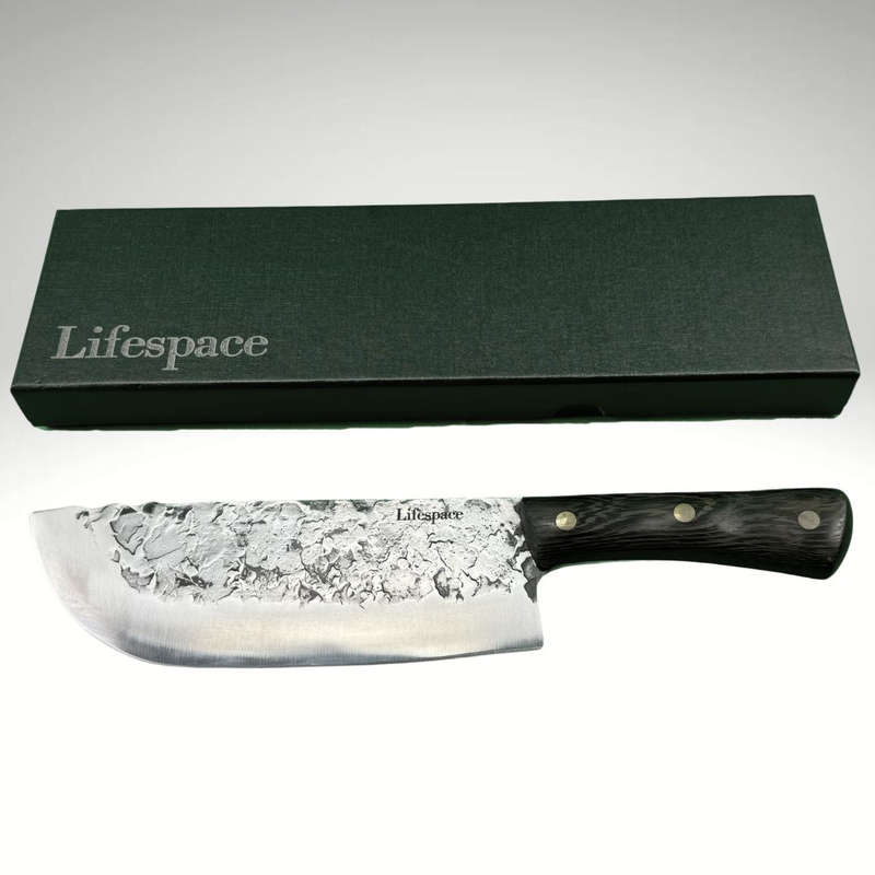 Lifespace 7,5" Hammer Forged Chef Cleaver