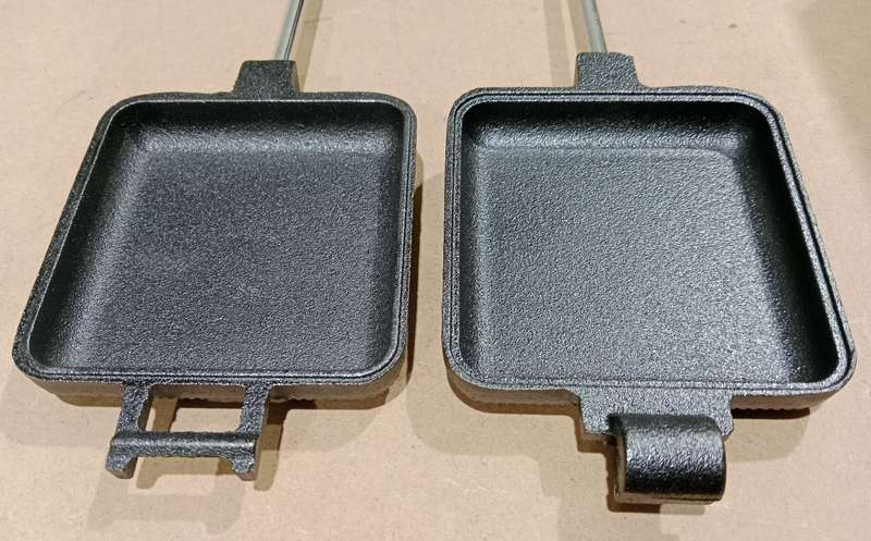 Lifespace Braai / Stove Top Cast Iron Toasted Sandwich & Pie Maker - 2 pack