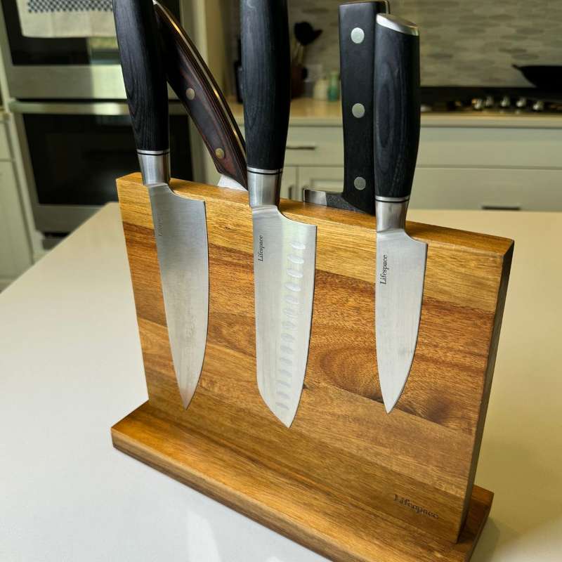 Lifespace Classic Japanese Chef Knife Set in a Gift Box - Petty, Santoku & Chef