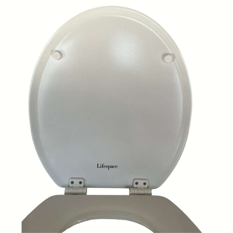 Lifespace Leading Design Premium Wood Toilet Seat - Econo White