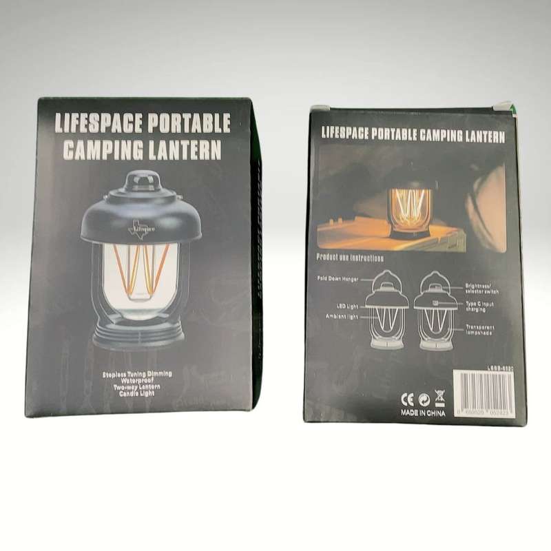 Lifespace Portable Waterproof LED Camping Lantern with Adjustable Brightness (Set of 2)