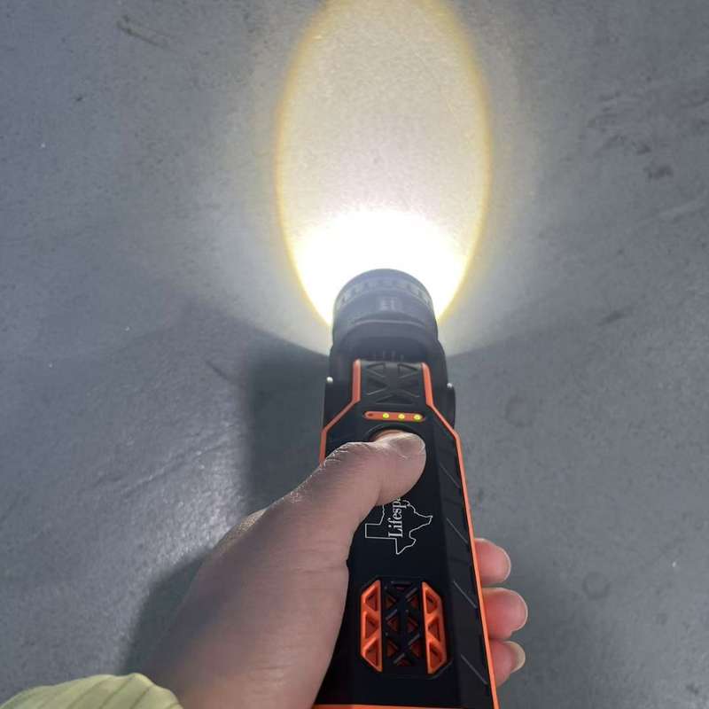Lifespace Premium 3-in-1 Portable Emergency Flashlight Torch with Siren Alarm, USB C-Port & Stron...