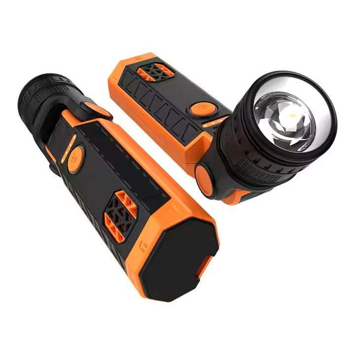 Lifespace Premium 3-in-1 Portable Emergency Flashlight Torch with Siren Alarm, USB C-Port & Stron...