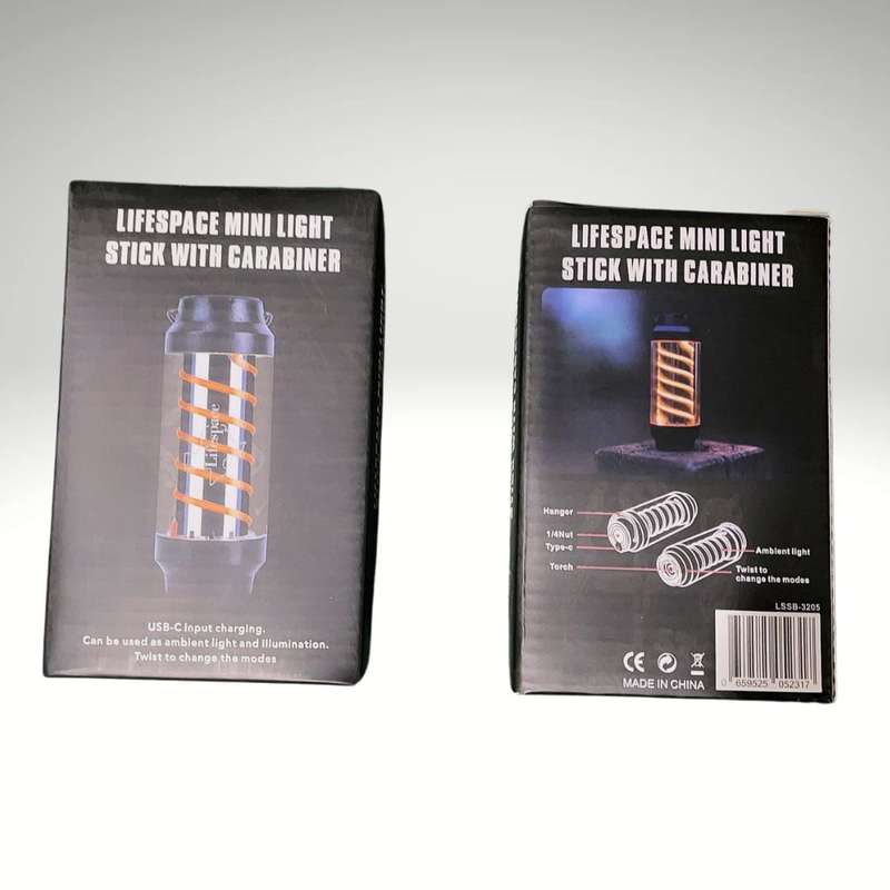Lifespace Premium Mini IPX6 Light Stick with Carabiner (Set of 2)