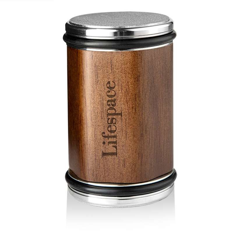 Lifespace Walnut & Alloy Rolling Knife Sharpener with 4 Blade Angles in a Gift Box